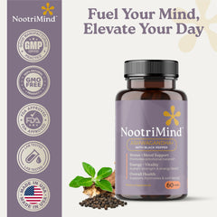 Bottle showing 60 capsules count