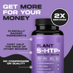 Bottle of Nootrix Organic 5-HTP+ 240 capsules with label