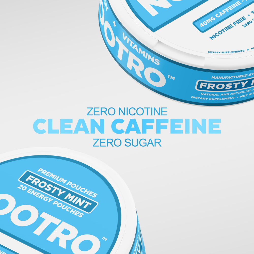 Nootro pouches with Magnesium indicating natural energy processes.
