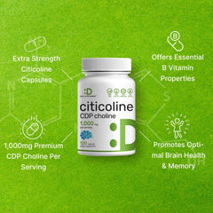 Brain health and nootropic benefits graphic