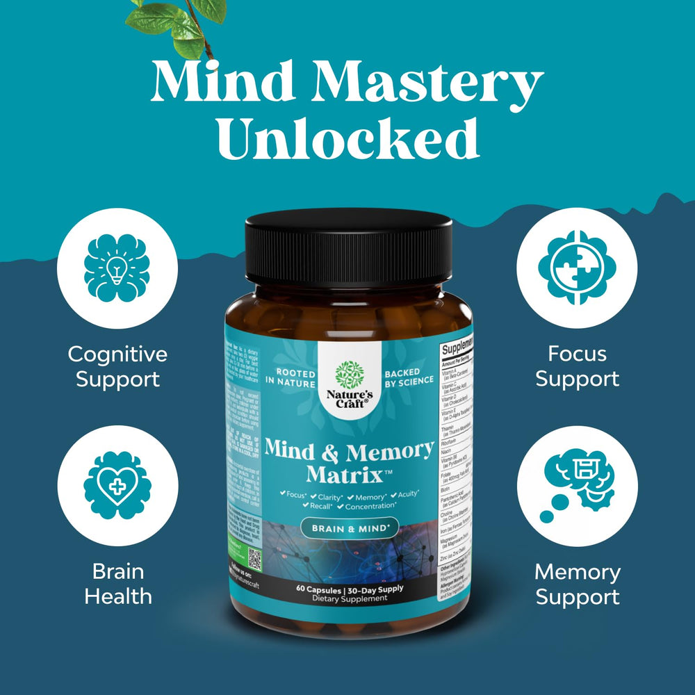 Natural vitamins and minerals for cognitive support