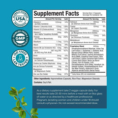 Close-up of memory and focus supplement bottle