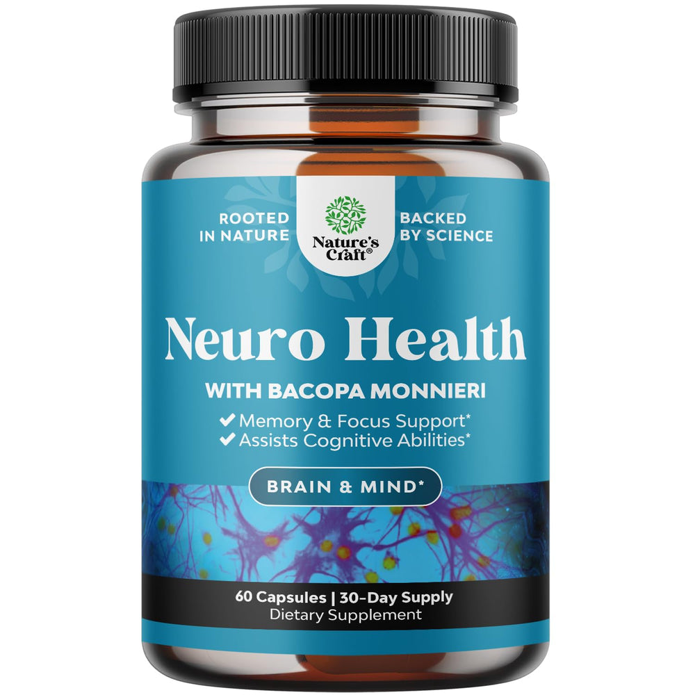 Nootropic brain supplement bottle with 60-count - hero image