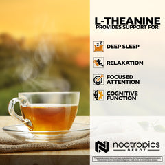 Packaging side view of Nootropics Depot L-Theanine