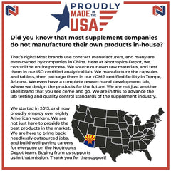 Nootropics Depot lab-tested certificate indicating high purity and quality assurance