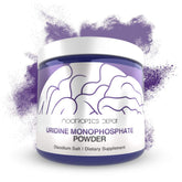 Nootropics Depot Uridine Monophosphate powder tub front supports cognitive focus for daily tasks