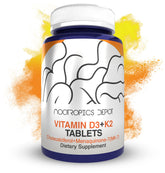 Bottle label: Nootropics Depot Vitamin D3 + K2 with Vitamin C Tablets (365 Count)