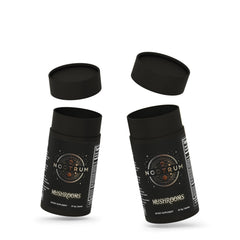 Nootrum Mushrooms capsules on a wooden surface