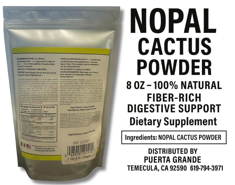 Nopal Fiber powder for skin and immune wellness