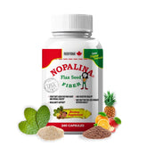 Nopalina flax seed capsules bottle front - 240 count