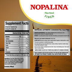 Product shot with bottle and packaging for Nopalina Flax Seed Plus Capsules