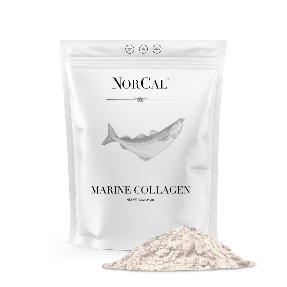 Front view of Norcal Marine Collagen 12oz tub