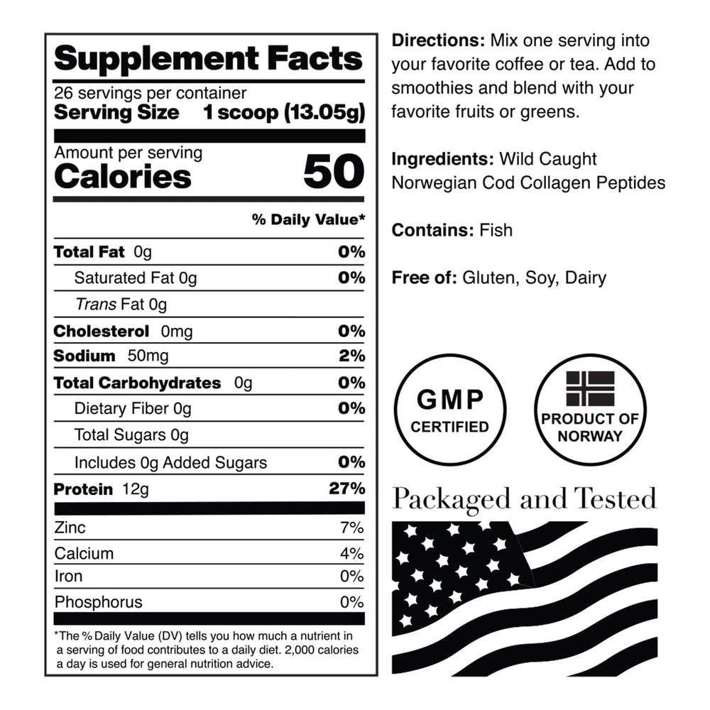 Close-up of packaging and scoop