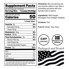 Close-up of packaging and scoop