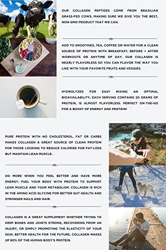 NorCal Hydrolyzed Collagen Peptides provide 0g carbs and fat, ideal for macro-conscious diets