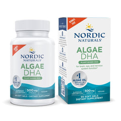 Nordic Naturals Algae DHA bottle and label