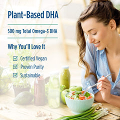 Gluten-free and dairy-free algae DHA supplement