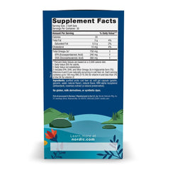 Front view of Nordic Naturals Arctic Cod Liver Oil Lemon bottle