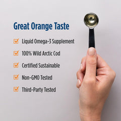 Ingredients list for Nordic Naturals Arctic Cod Liver Oil Orange