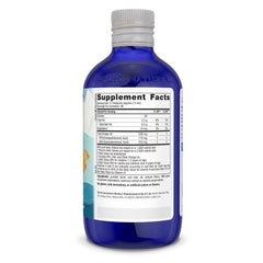 Back view showing dosage information on Nordic Naturals Children's DHA Orange bottle