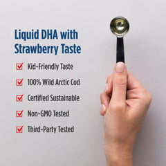 Nordic Naturals Children's DHA strawberry is non-GMO and dairy-free.