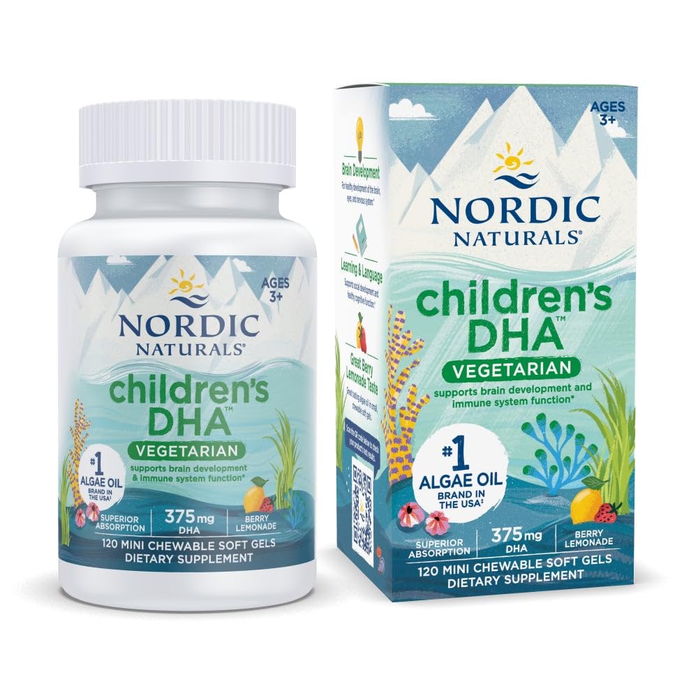 Nordic Naturals Children's DHA Vegetarian Berry Lemonade mini chewables bottle