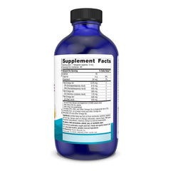 Nordic Naturals Complete Omega lemon liquid pour demonstrating easy dosing.