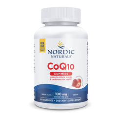 Front view of Nordic Naturals CoQ10 Gummies Strawberry bottle