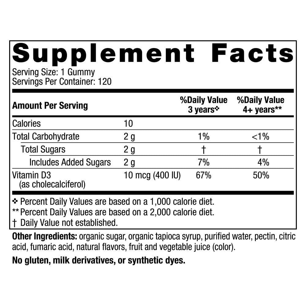 Box packaging for Nordic Naturals Vitamin D3 Gummies Kids Wild Watermelon Splash