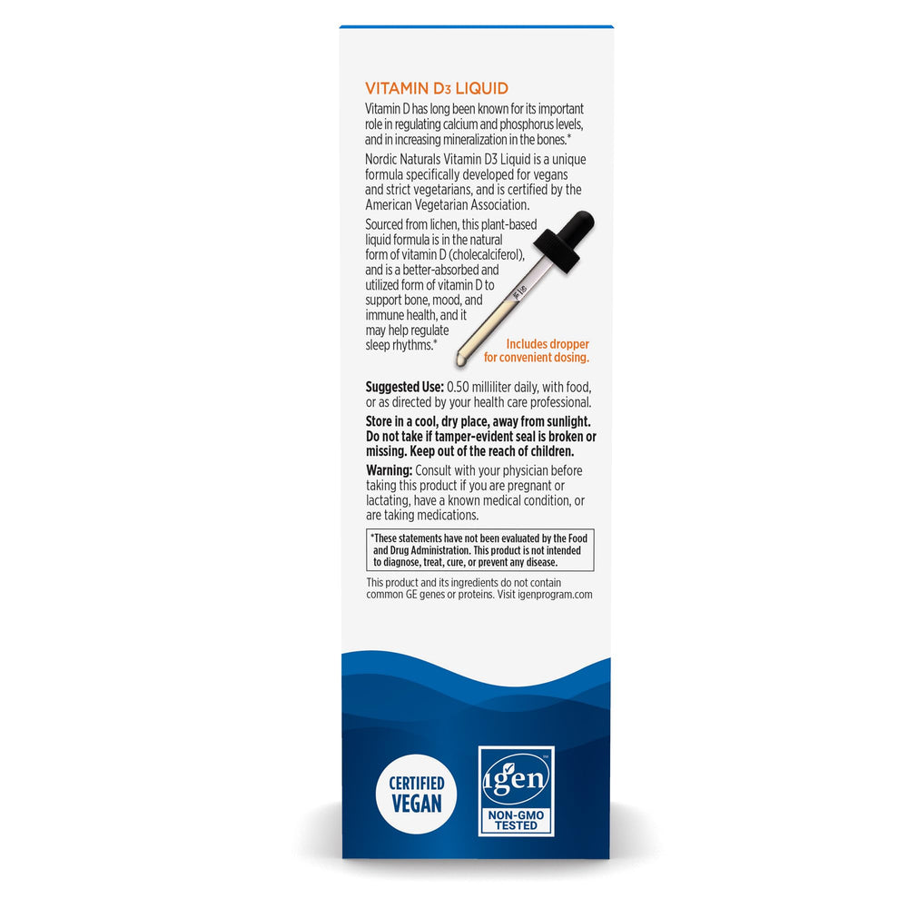 Vegan plant-based D3 formula indication