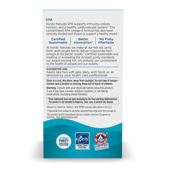 Ingredients list for Nordic Naturals EPA Lemon