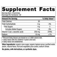 Ingredient highlights for Nordic Naturals Kids Vitamin C Gummies