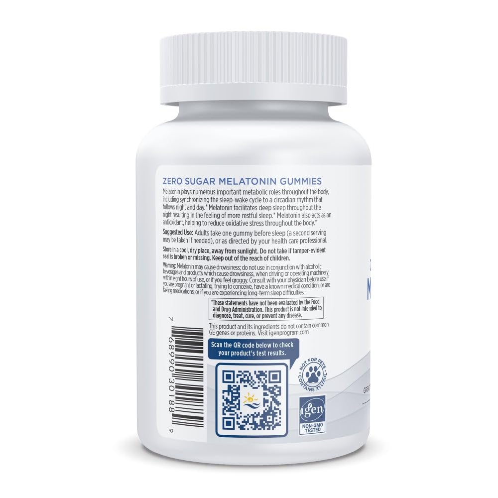 Nordic Naturals Melatonin Gummies Raspberry bottle with label