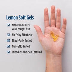 Gluten-free and dairy-free symbol on Nordic Naturals Omega-3 Lemon