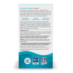 Back of Nordic Naturals bottle showing ingredients
