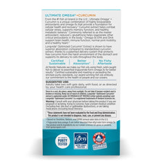 Close-up of Nordic Naturals Omega Curcumin Lemon soft gels