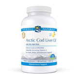 Nordic Naturals Pro Arctic Cod Liver Oil Lemon bottle front highlights lemon flavor and omega-3 support