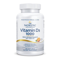 Nordic Naturals Pro Vitamin D3 1000 Orange bottle with hero packaging