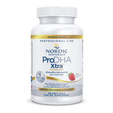 Front view of Nordic Naturals ProDHA Xtra Strawberry bottle