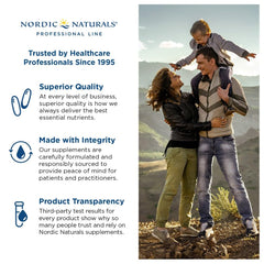 Bottle label displaying servings and product details
