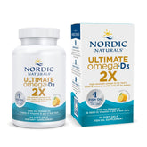 Nordic Naturals Ultimate Omega 2X Lemon bottle and soft gels