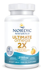 Nordic Naturals Ultimate Omega 2X packaging showcases sustainable sourcing and ethical innovation