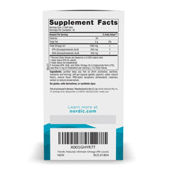 Nordic Naturals Ultimate Omega Lemon bottle side view