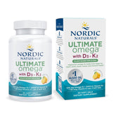 Nordic Naturals Ultimate Omega Plant-Based D3 + K2 bottle front view