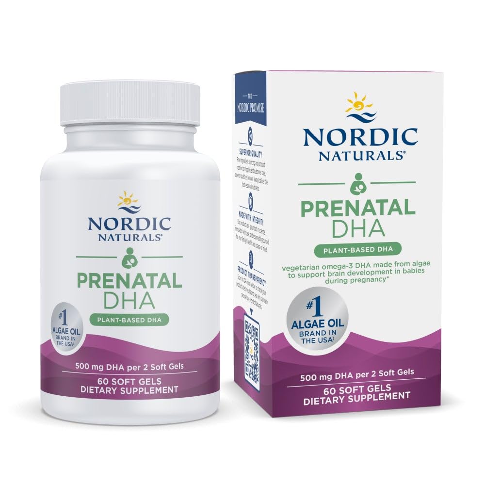 Nordic Naturals Vegan Prenatal DHA bottle with front label