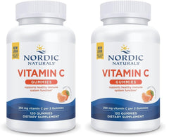 Nordic Naturals Vitamin C Gummies Tart Tangerine bottles and packaging