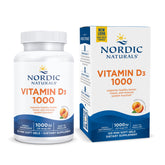 Bottle of Nordic Naturals Vitamin D3 1000 Orange mini soft gels