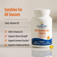 Non-GMO, gluten-free and dairy-free Vitamin D3 1000 Orange flavor