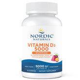 Front view of Nordic Naturals Vitamin D3 5000 Gummies bottle - Passion Fruit