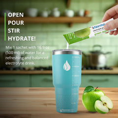 NormaLyte Apple hydration on-the-go for workouts and travel.